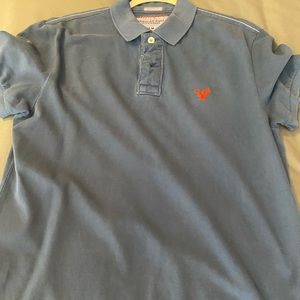 American Eagle - Men’s short sleeve polo style collared shirt.